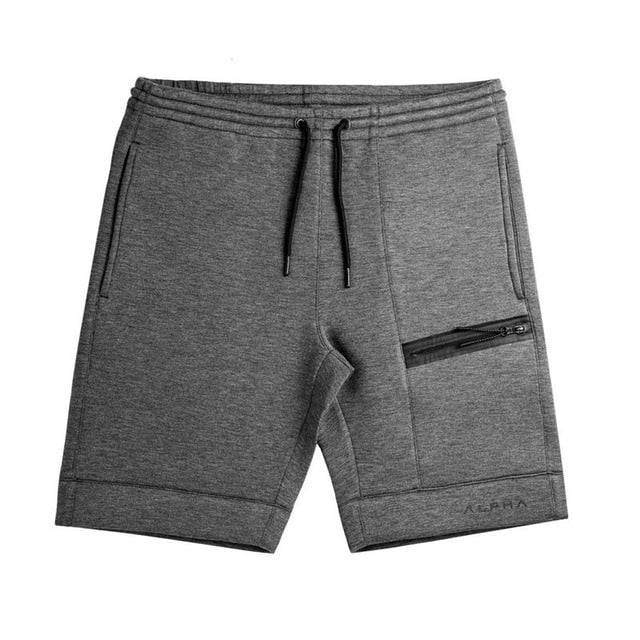 Shorts Sports Running Shorts Men Cotton Zipper Joggers Jogging Sweatpants gym crossfit shorts men Workout Short Pant