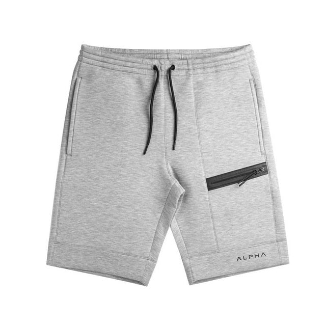 Shorts Sports Running Shorts Men Cotton Zipper Joggers Jogging Sweatpants gym crossfit shorts men Workout Short Pant